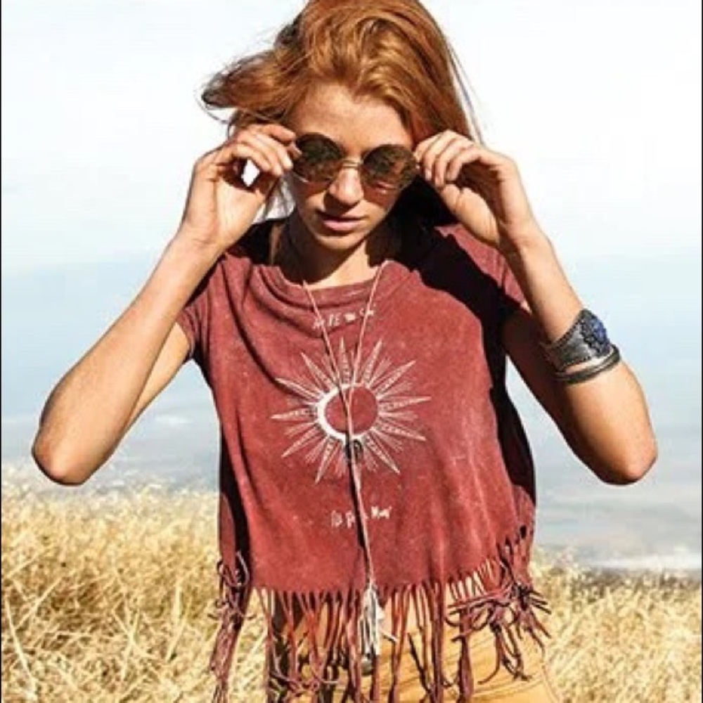 Boho Fringe Crop Top